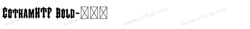 CothamHTF Bold字体转换